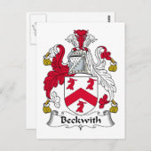 Beckwith Familienwappen Postkarte (Vorne/Hinten)