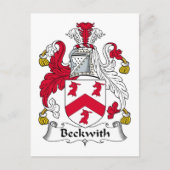Beckwith Familienwappen Postkarte (Vorderseite)