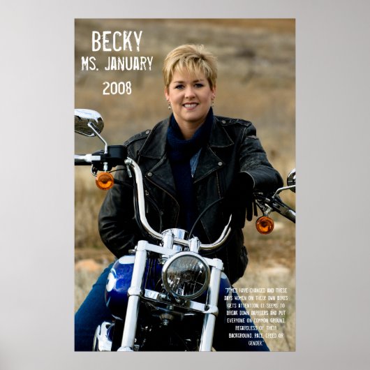 Becky, Frau Januar 2008 Poster (Vorne)