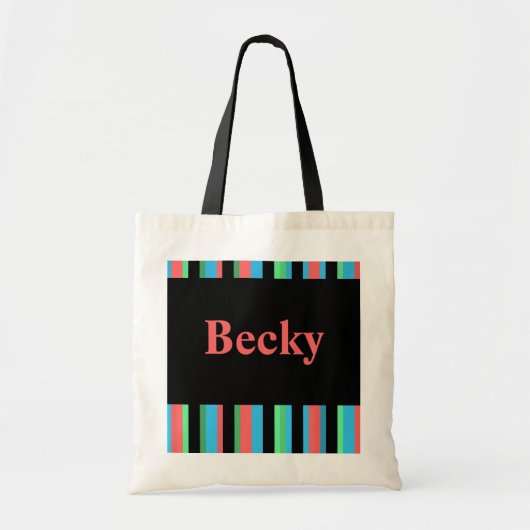 Becky Hübsch Stripe Tote Bag Tragetasche (Vorne)