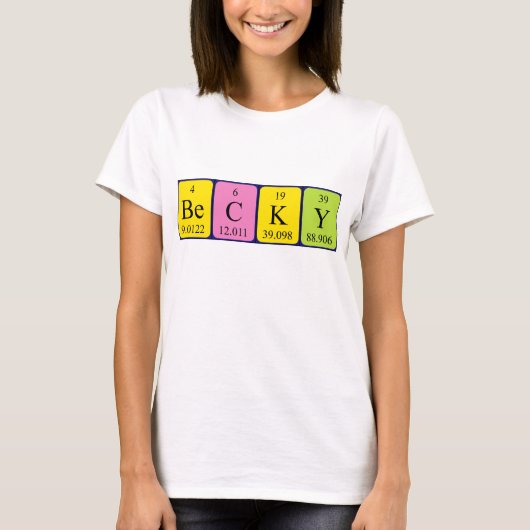 Becky Periodenname Shirt (Vorderseite)