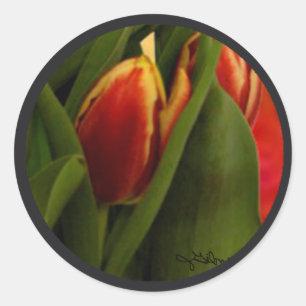 Beckys Tulips Gibney Signature Greenville SC The Runder Aufkleber