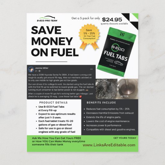 BECO FUEL TABS Flyer (Hinten)