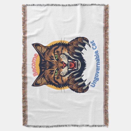 Become Ungovernable Cat Decke (Vorderseite Vertikal)