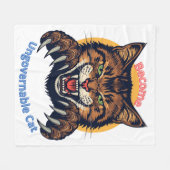 Become Ungovernable Cat Fleecedecke (Vorderseite (Horizontal))