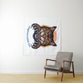 Become Ungovernable Cat Wandteppich (Beispiel (Horizontal))