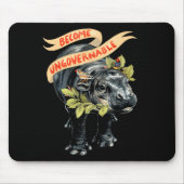 Become Ungovernable Funny Moo-deng  Mousepad (Vorne)