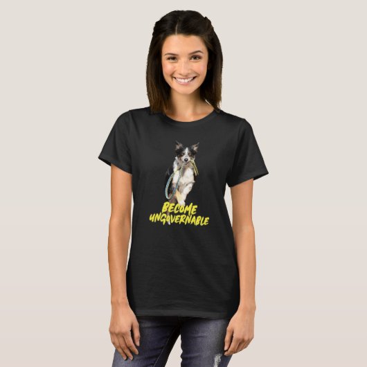 Become Ungovernable Libertarian Dog Leash Mouth M T-Shirt (Vorne ganz)