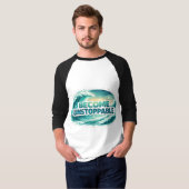 Become Unstoppable Ocean Wave Typography T-Shirt (Vorne ganz)