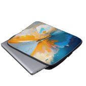 Becoming Light – Abstract Butterfly In Motion Laptopschutzhülle (Vorne Knopf)