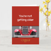 Becoming Older or a Classic? personalized Birthday Karte (Gelbe Blume)