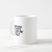 Becoming The Version Of Myself Funny Motivation  Kaffeetasse (Vorderseite Links)