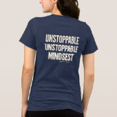 Becoming Unstoppable Motivational Women’s T-Shirt Tri-Blend Shirt (Rückseite)