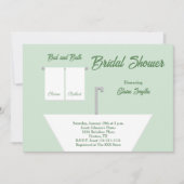 Bed and Bath Bridal Dusche Einladung (Vorderseite)