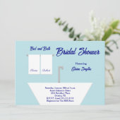 Bed and Bath Theme Bridal Dusche Einladung (Stehend Vorderseite)