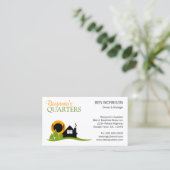 Bed and Breakfast B&B Business Card Visitenkarte (Stehend Vorderseite)