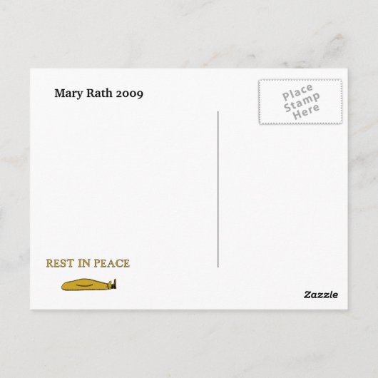 Bed and Breakfast Burke and Hare Postkarte (Rückseite)