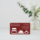 Bed and Breakfast Business Card Visitenkarte (Stehend Vorderseite)