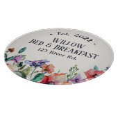 Bed and Breakfast Custom Floral Schneidebrett (Ecke)