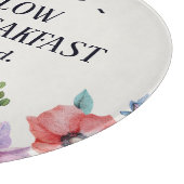 Bed and Breakfast Custom Floral Schneidebrett (Ecke)