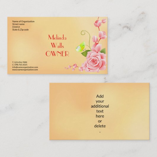 Bed and Breakfast Editable Moderne Business Card Visitenkarte (Vorne/Hinten)