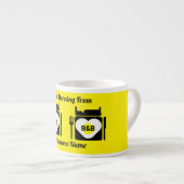 Bed and Breakfast Geschenke und Werbeaktion Kaffee Espressotasse (Vorderseite Rechts)
