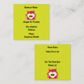 Bed and Breakfast Geschenke und Werbeaktion Kaffee Quadratische Visitenkarte (Vorne/Hinten)