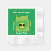 Bed and Breakfast Geschenke und Werbeaktion Kaffee Serviette (Vorderseite)