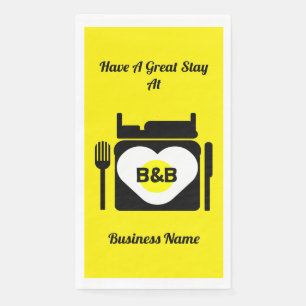 Bed and Breakfast Geschenke und Werbeaktion Kaffee Serviette