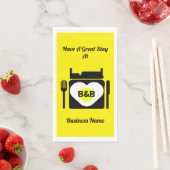 Bed and Breakfast Geschenke und Werbeaktion Kaffee Serviette (Beispiel)