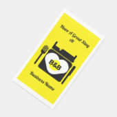 Bed and Breakfast Geschenke und Werbeaktion Kaffee Serviette (Ecke)