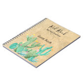 Bed and Breakfast Guest Book Cactus Southwest Notizblock (Linke Seite)