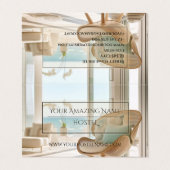 Bed and Breakfast Hostel Foto Delicate Elegante Visitenkarten (Außenseite Aufgefaltet)