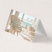 Bed and Breakfast Hostel Foto Delicate Elegante Visitenkarten (Rückseite)