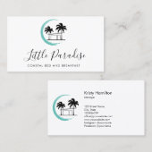 Bed and Breakfast Küstenvermietung Palme Beach Hou Visitenkarte (Vorne/Hinten)