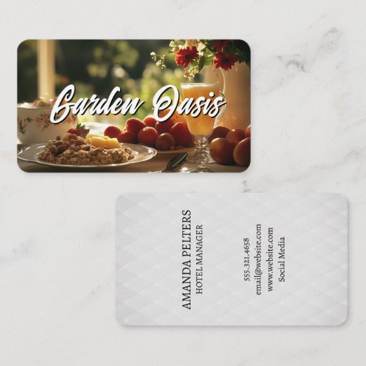 Bed and Breakfast Scenery Visitenkarte (Vorne/Hinten)