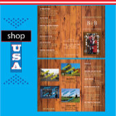 Bed and Breakfast Trifold Broschüre Rustikale Kirs