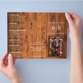 Bed and Breakfast Trifold Broschüre Rustikale Kirs (Hand)