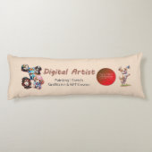 Bed & Body-Kissen für digitale Künstler Seitenschläferkissen (Rückseite)