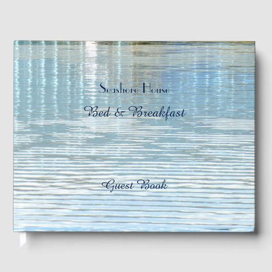 Bed & Breakfast B&B Gästebuch Abstrakte Reflexion (Vorderseite)
