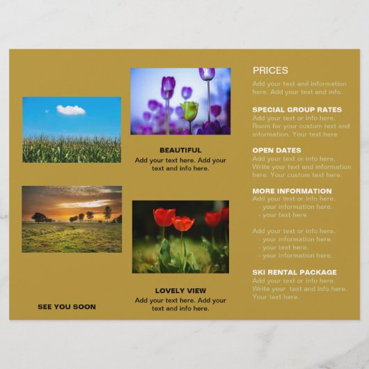 Bed & Breakfast Gold 🏡 dreimal Werbung (Rückseite)