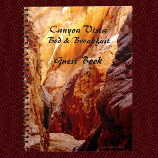 Bed & Breakfast Guest Book, Southwest Canyon B&B Notizblock