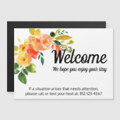 Bed & Breakfast Host Kontakt Information Magnet (Vorne/Hinten)