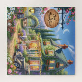 Bed & Breakfast Hütte Vintage Car, Blumengarten Puzzle (Horizontal)