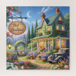 Bed & Breakfast Hütte Vintage Car, Blumengarten Puzzle