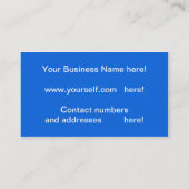 Bed & Breakfast Visitenkarte (Rückseite)