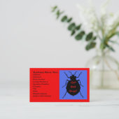Bed Bug Business Card Visitenkarte (Stehend Vorderseite)