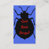 Bed Bug Business Card Visitenkarte (Rückseite)