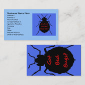 Bed Bug Exterminator Business Card Visitenkarte (Vorne/Hinten)