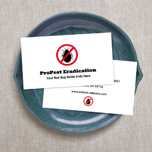 Bed Bug Exterminator Visitenkarte